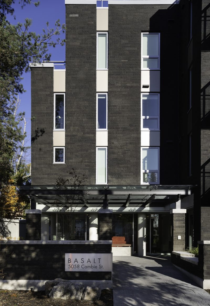 A entrance at Basalt in Vancouver, BC