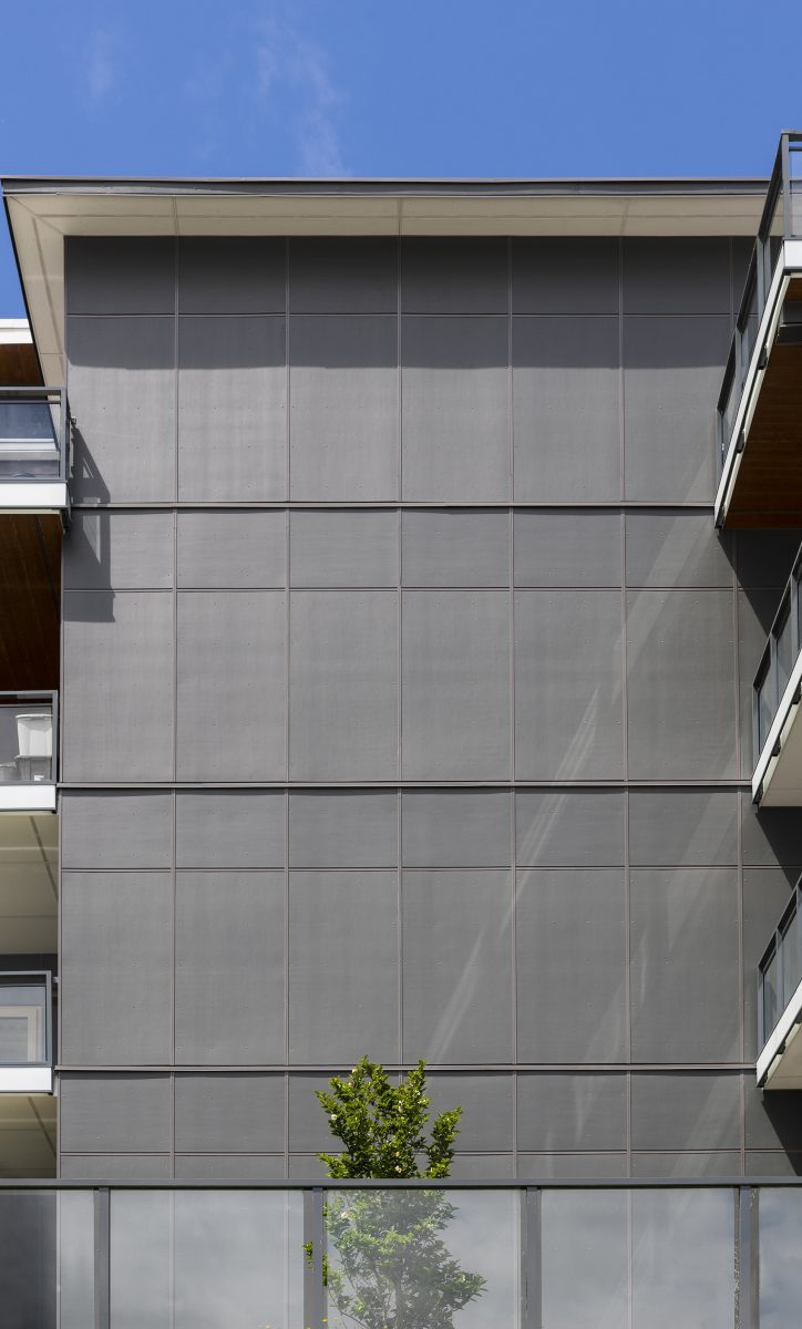 Panel exteriors of the Residences at Fremont Village in Port Coquitlam.