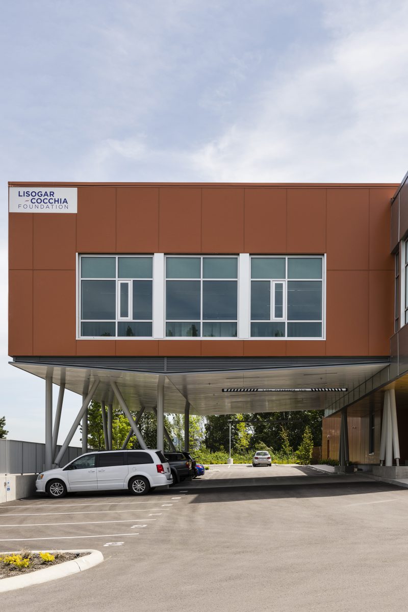 Parking lot at the Pacific Autism Centre in Richmond BC