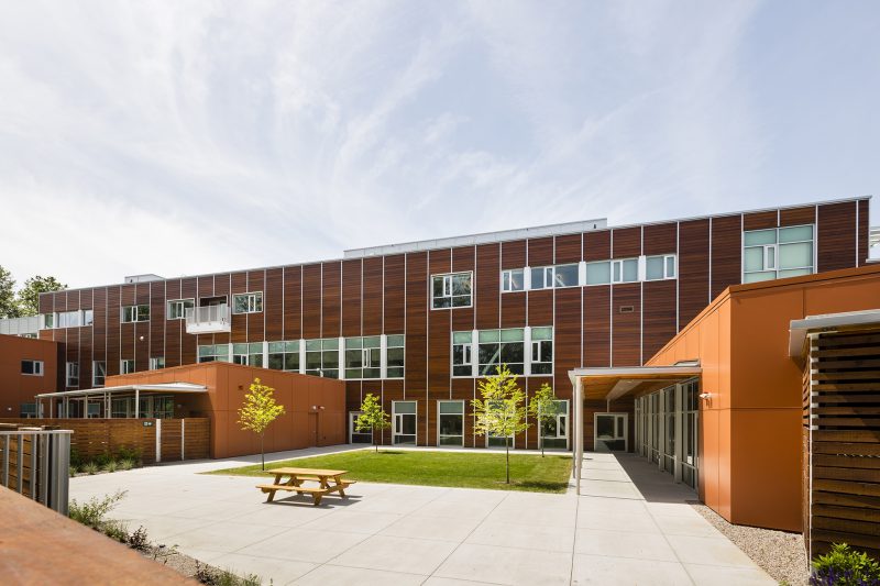 Courtyard of the Pacific Autism Centre in Richmond BC