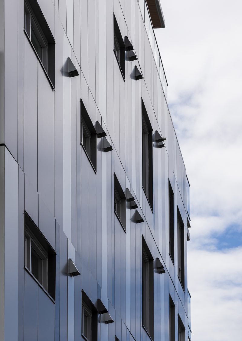 Midland siding and premium exteriors on the Parker midrise in Vancouver